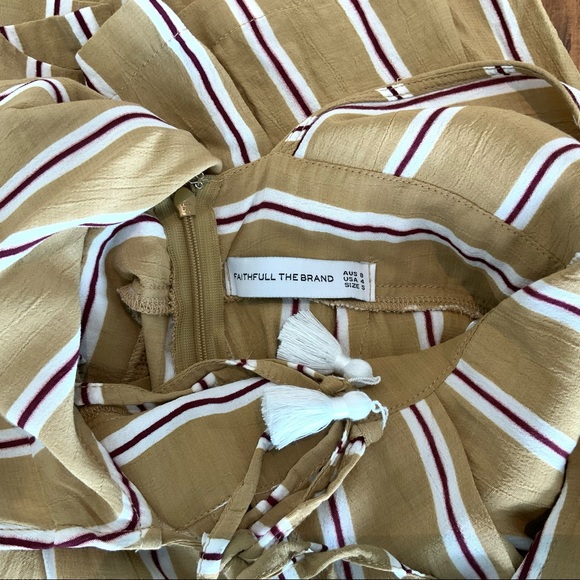 Faithfull the Brand Cedric Jumpsuit Clarke Stripe Size Small (4) ANY OFFER - Picture 6 of 8